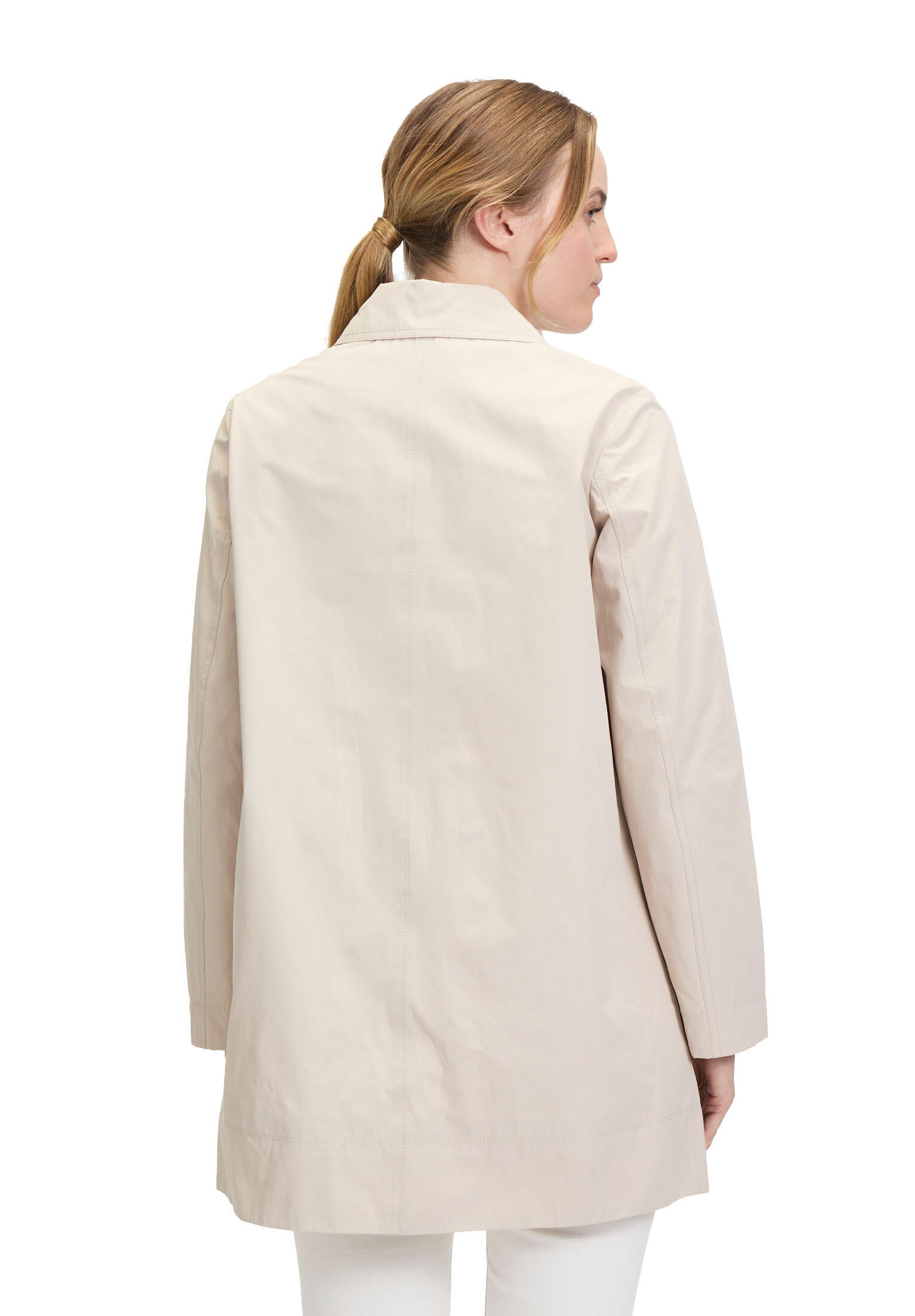 Übergangsjacke mit aufliegendem Kragen - 9104-Pastel Sand - Beige