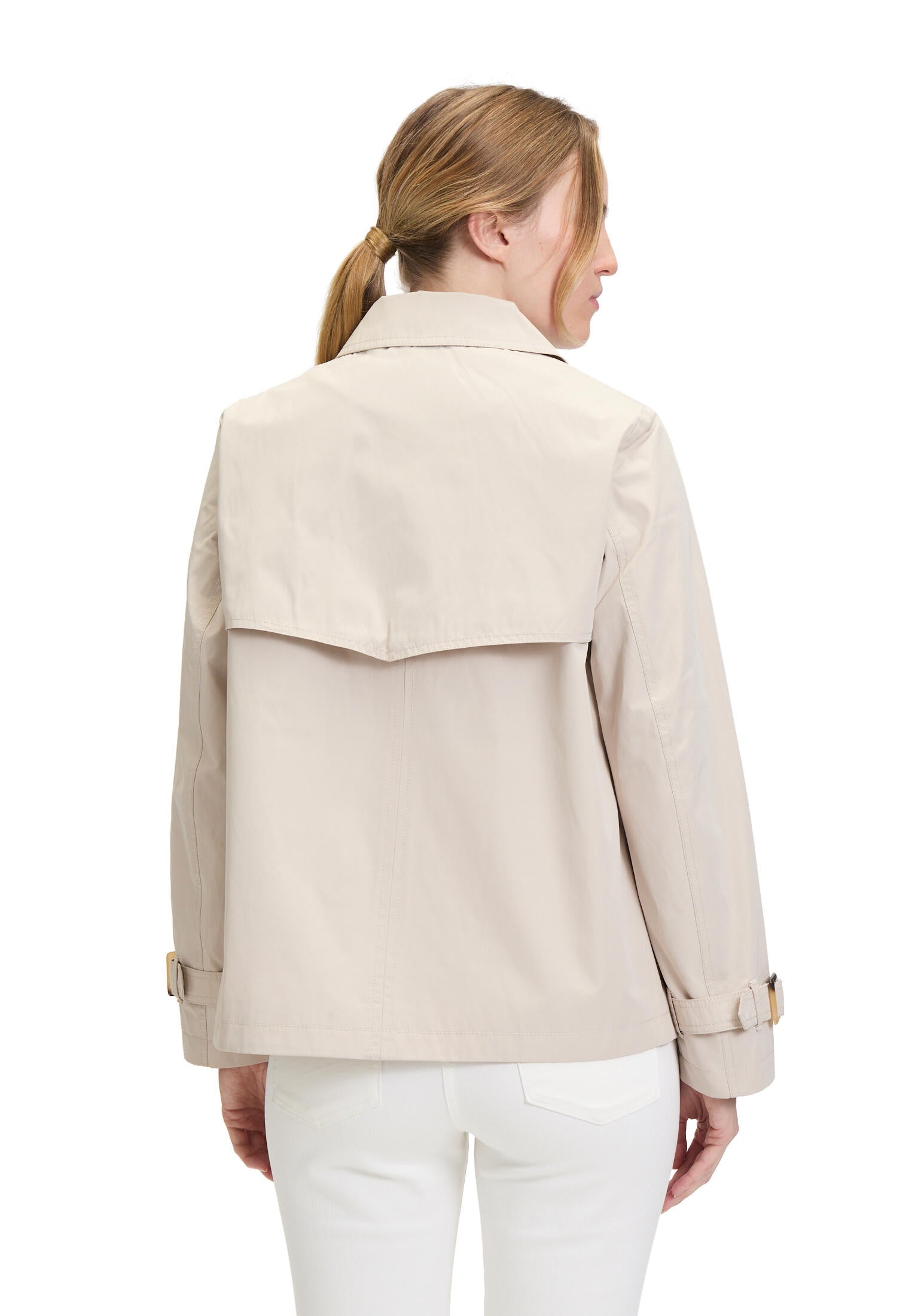 Übergangsjacke mit aufliegendem Kragen - 9104-Pastel Sand - Beige