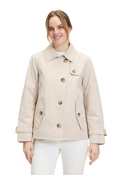 Übergangsjacke mit aufliegendem Kragen - 9104-Pastel Sand - Beige