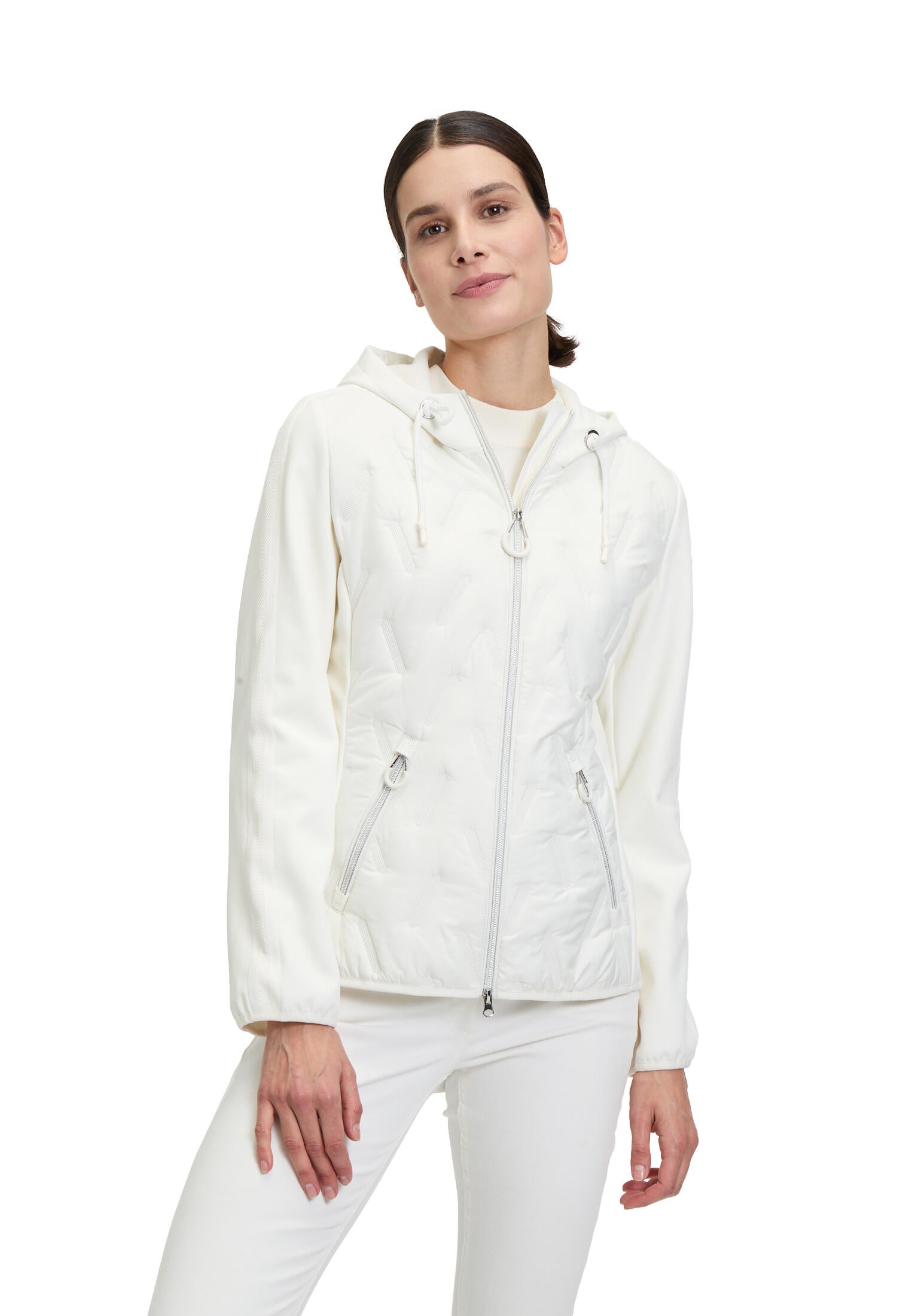 Leichte Steppjacke - 1014-Offwhite - Weiß