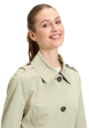 Übergangsjacke mit aufliegendem Kragen - 5477-Slate Green - Grün
