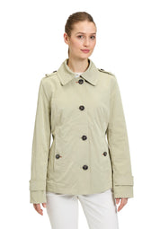 Übergangsjacke mit aufliegendem Kragen - 5477-Slate Green - Grün