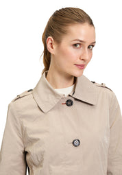 Übergangsjacke mit aufliegendem Kragen - 7310-Light Taupe - Beige