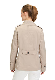 Übergangsjacke mit aufliegendem Kragen - 7310-Light Taupe - Beige