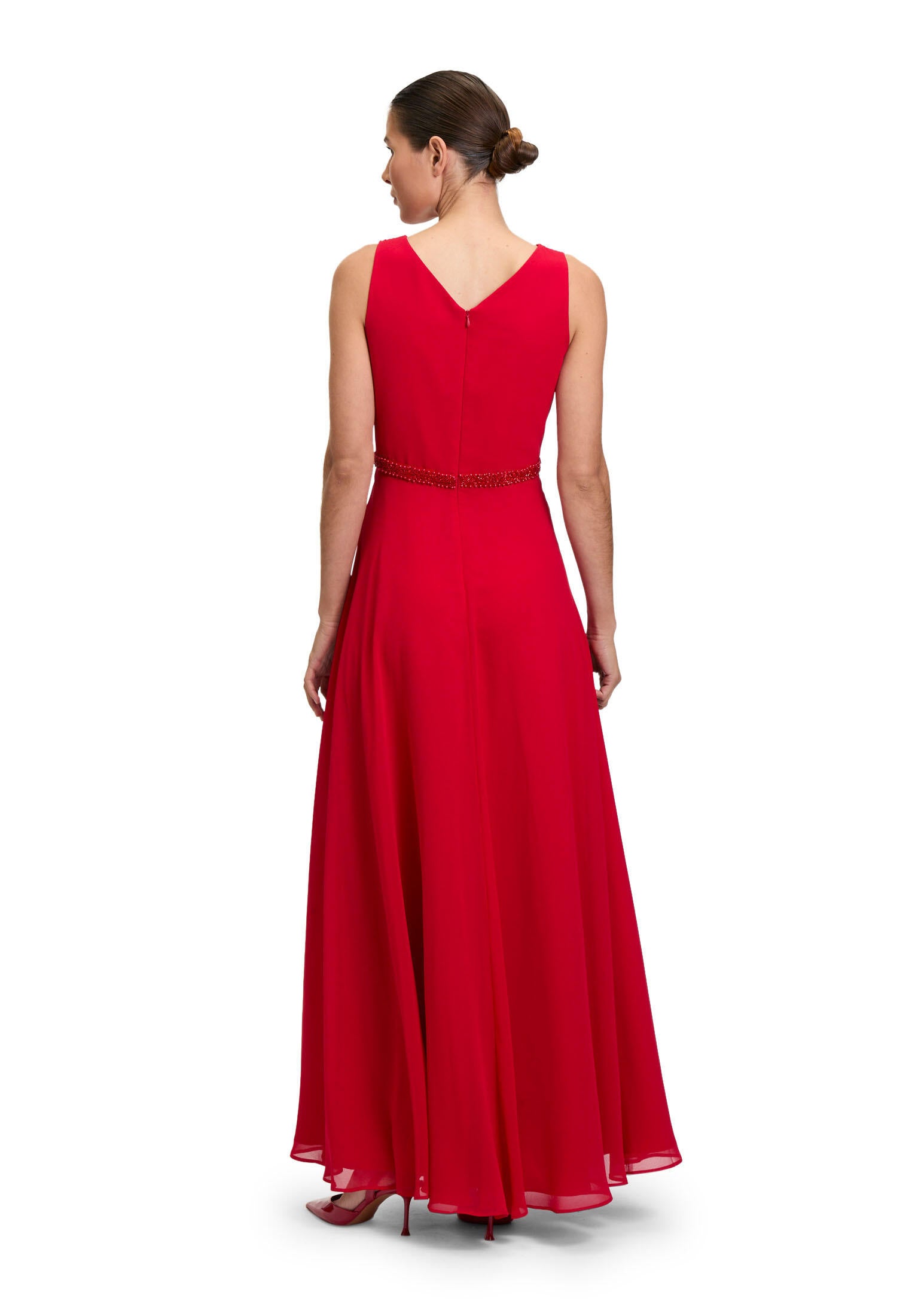 Abendkleid Maxi - 4163-Red Rose - Rot