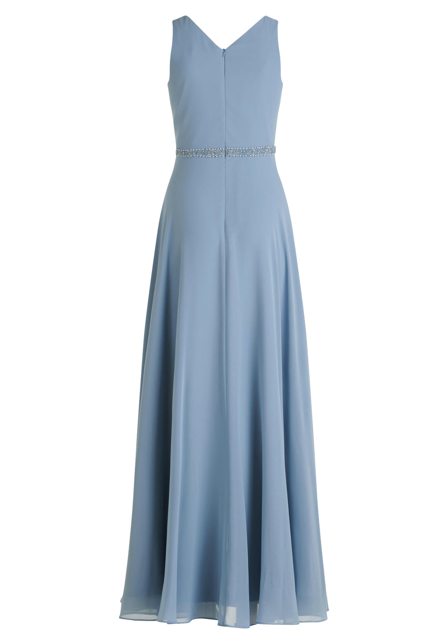 Abendkleid Maxi - 8373-Light Steel Blue - Blau