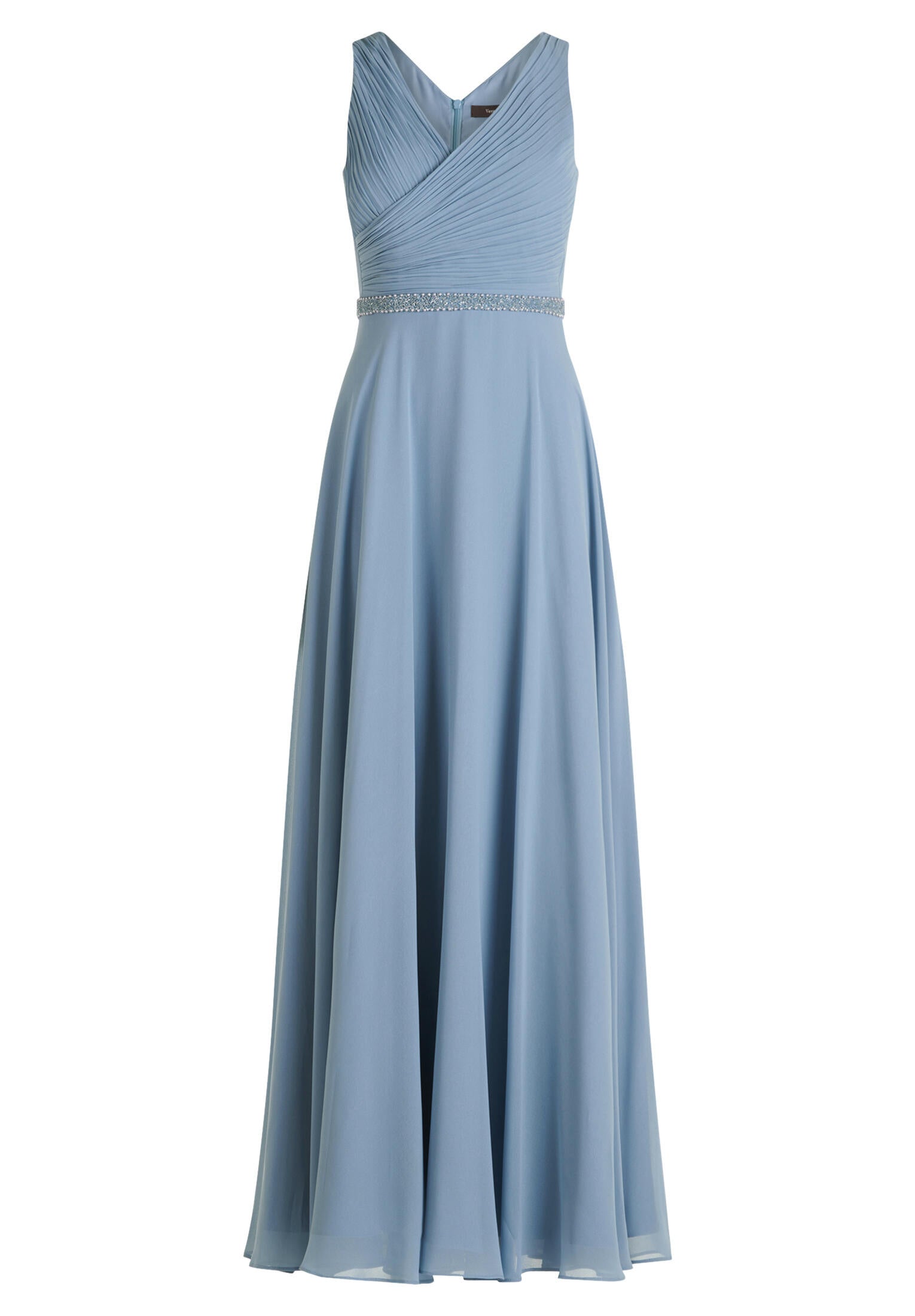 Abendkleid Maxi - 8373-Light Steel Blue - Blau