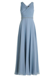 Abendkleid Maxi - 8373-Light Steel Blue - Blau