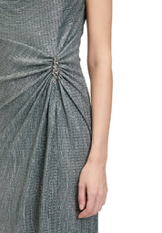 Abendkleid Maxi - 5899-Dark Green/Grey - Grün