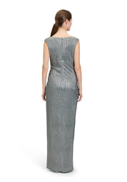 Abendkleid Maxi - 5899-Dark Green/Grey - Grün