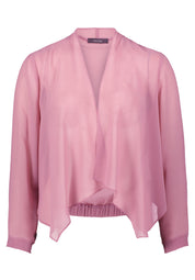 Blusenjacke aus Chiffon - 4415-Desert Rose - Rosa