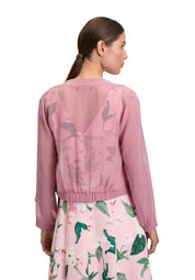 Blusenjacke aus Chiffon - 4415-Desert Rose - Rosa