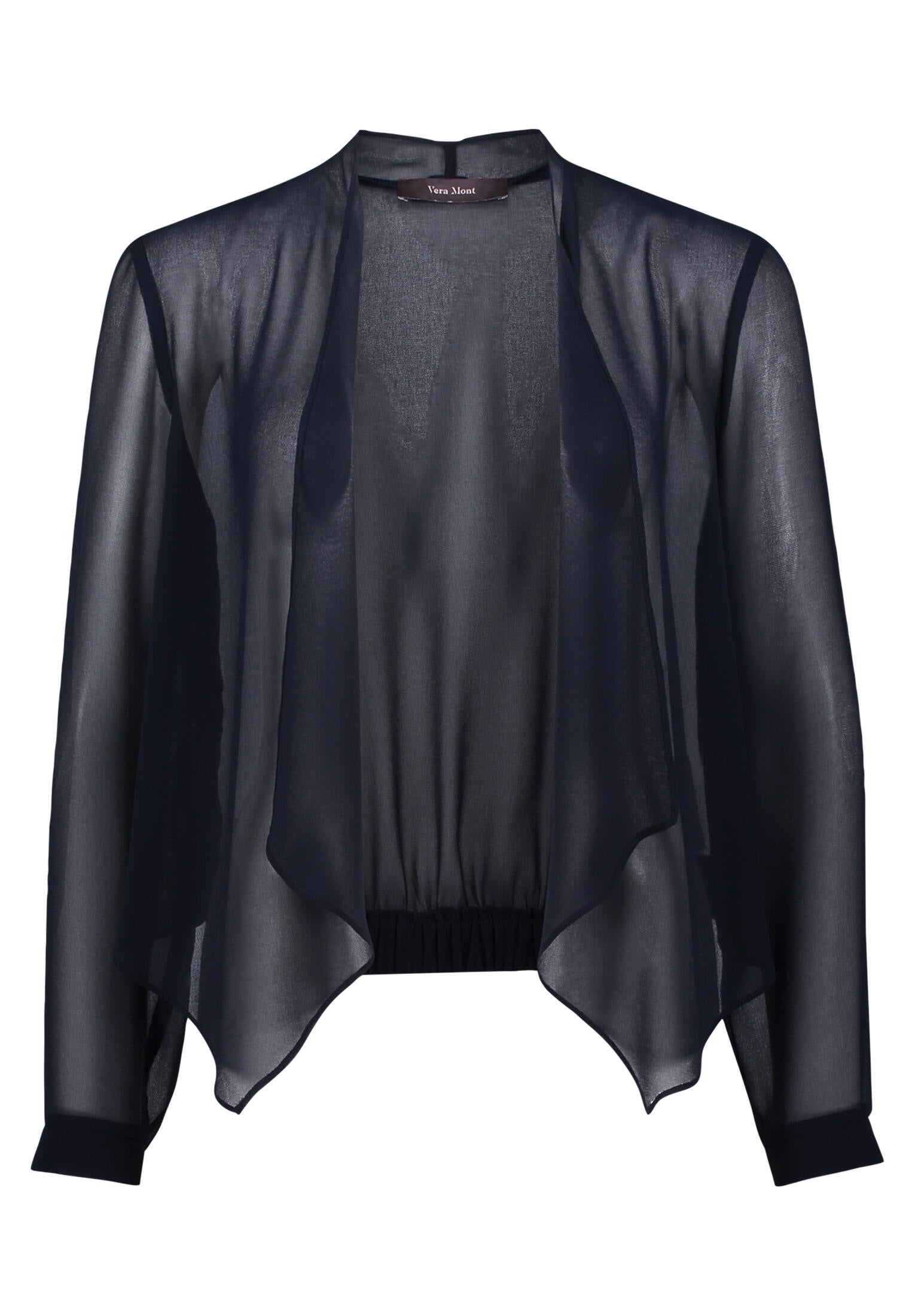 Blusenjacke aus Chiffon - 8541-Night Sky - Blau