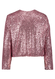 Blouson mit Pailletten - 6045-Peony Blush - Rosa