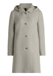 Mantel aus Wollmix - 9709-Light Grey Melange - Grau