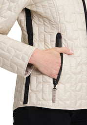 Steppjacke mit Stehkragen - 1158-Pearl Cream - Creme
