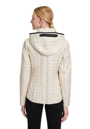 Steppjacke mit Stehkragen - 1158-Pearl Cream - Creme