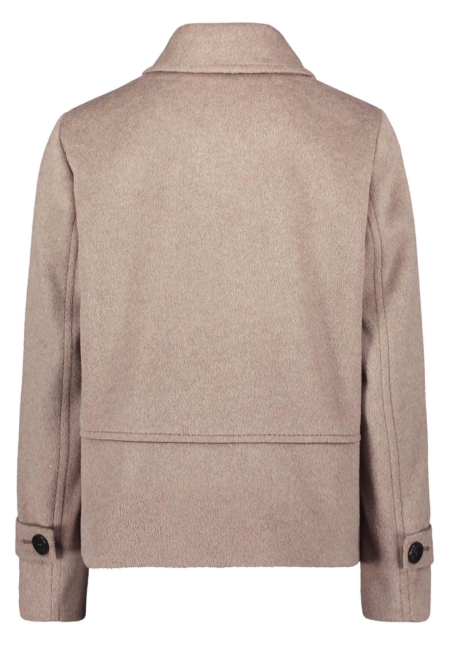 Übergangsjacke aus Wollmix - 7714-Taupe Melange - Braun