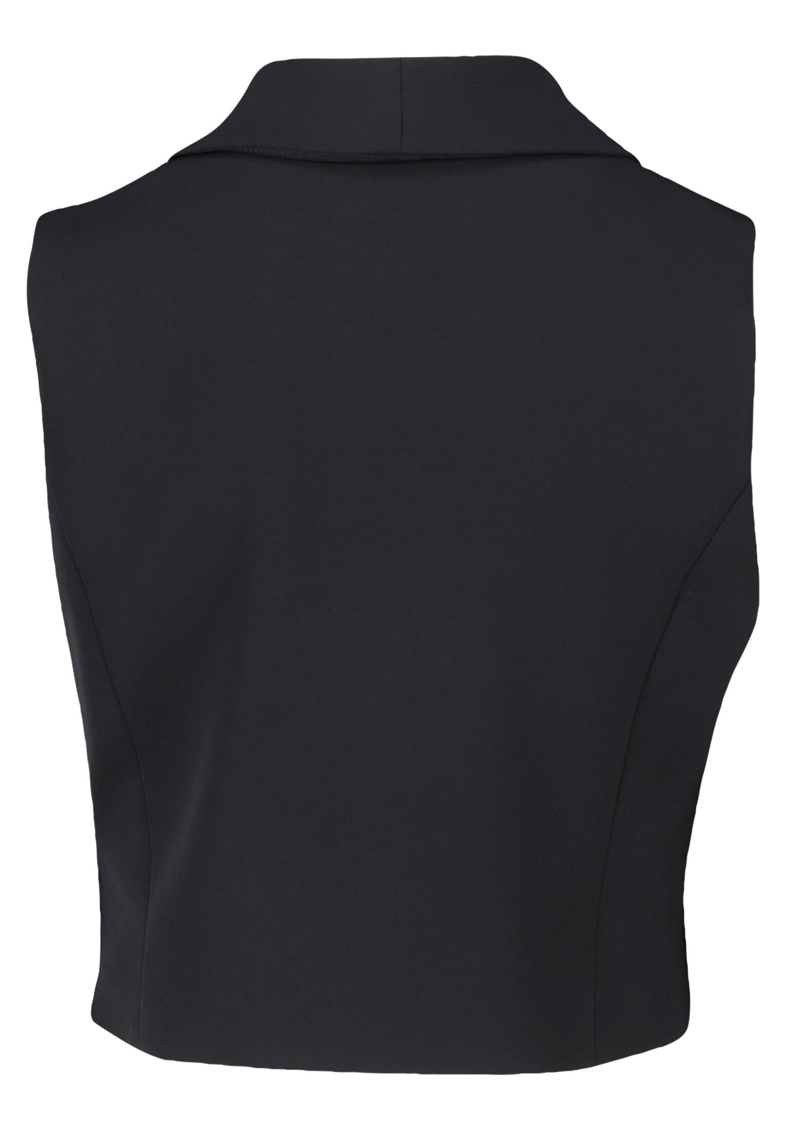 Anzugweste mit V-Ausschnitt - 9045-Black - Schwarz