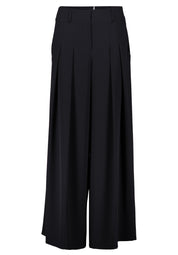 Anzughose Wide Leg - 9045-Black - Schwarz
