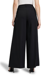 Anzughose Wide Leg - 9045-Black - Schwarz