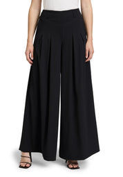 Anzughose Wide Leg - 9045-Black - Schwarz