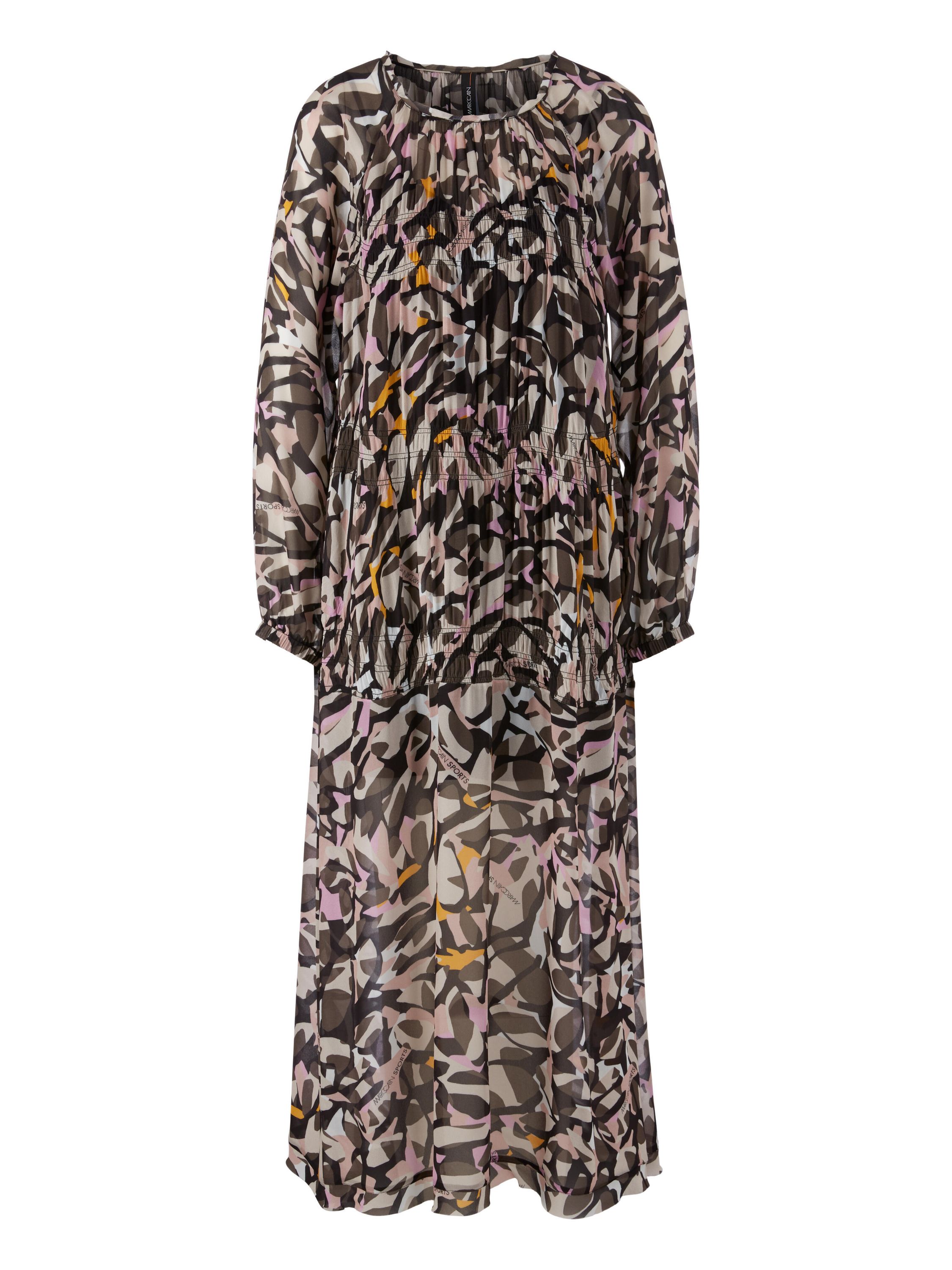 Midikleid aus Viskose - 257 - Rosa | Mehrfarbig