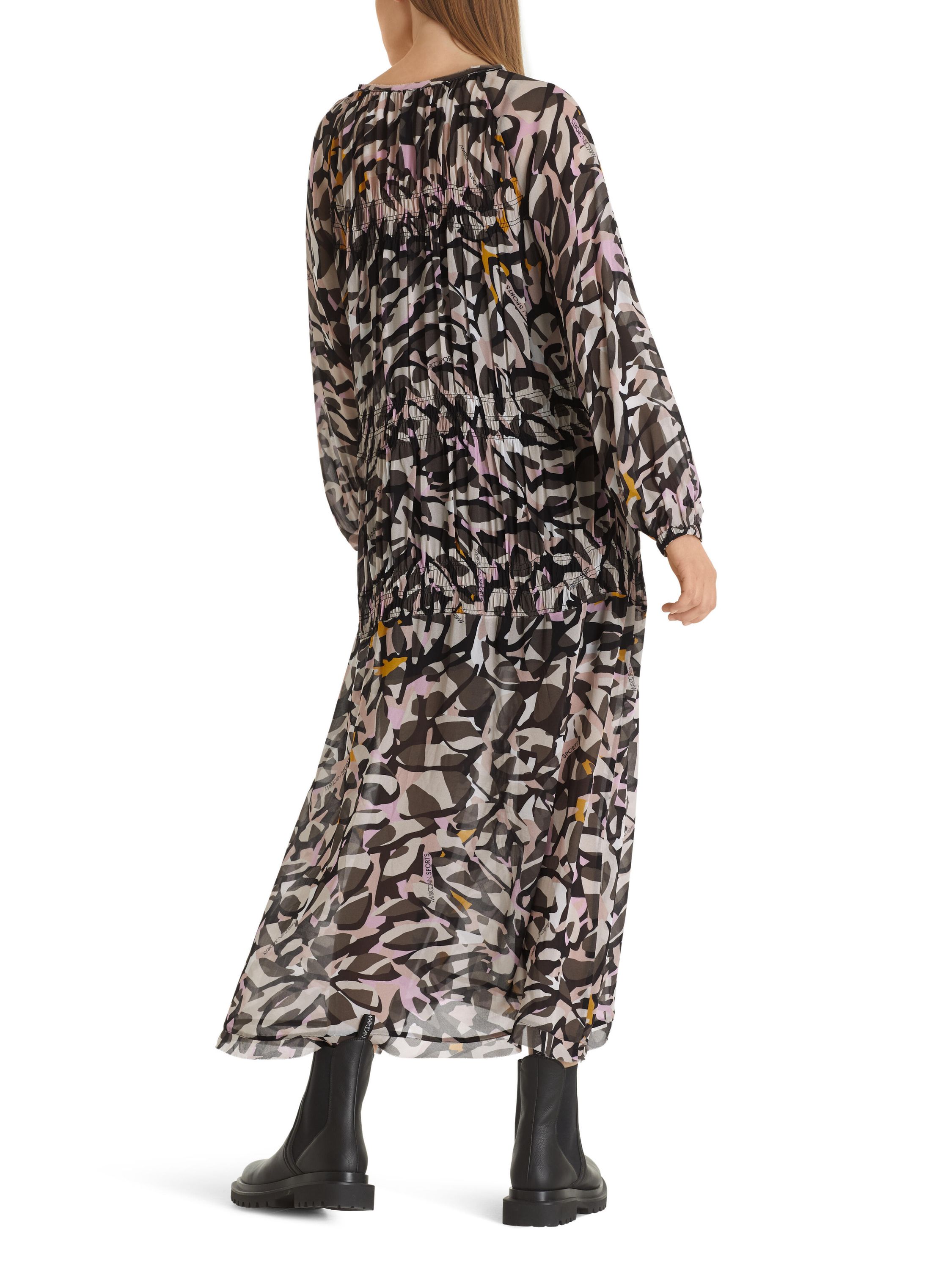 Midikleid aus Viskose - 257 - Rosa | Mehrfarbig