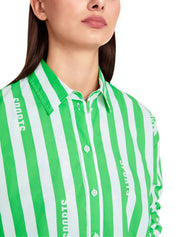 Hemdbluse aus Bio-Baumwolle - 549 - Grün