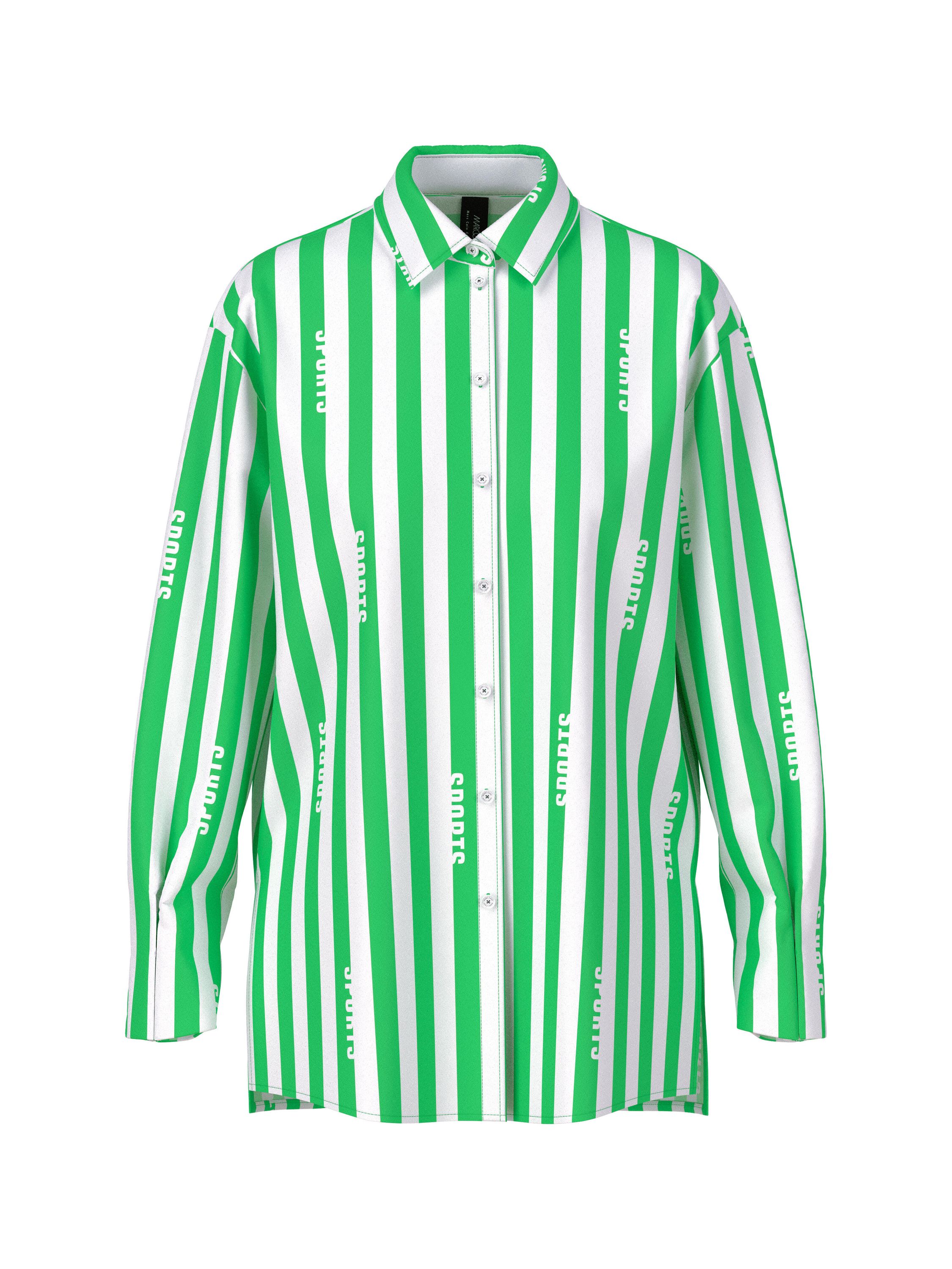 Hemdbluse aus Bio-Baumwolle - 549 - Grün