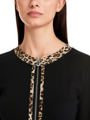 Sweatshirtjacke aus Baumwolle - 900 - Schwarz