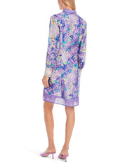 Hemdblusenkleid floral - 764 - Violett