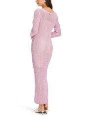 Strickkleid Maxi - 707 - Rosa