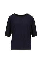 T-Shirt aus Baumwolle - 395 - Blau