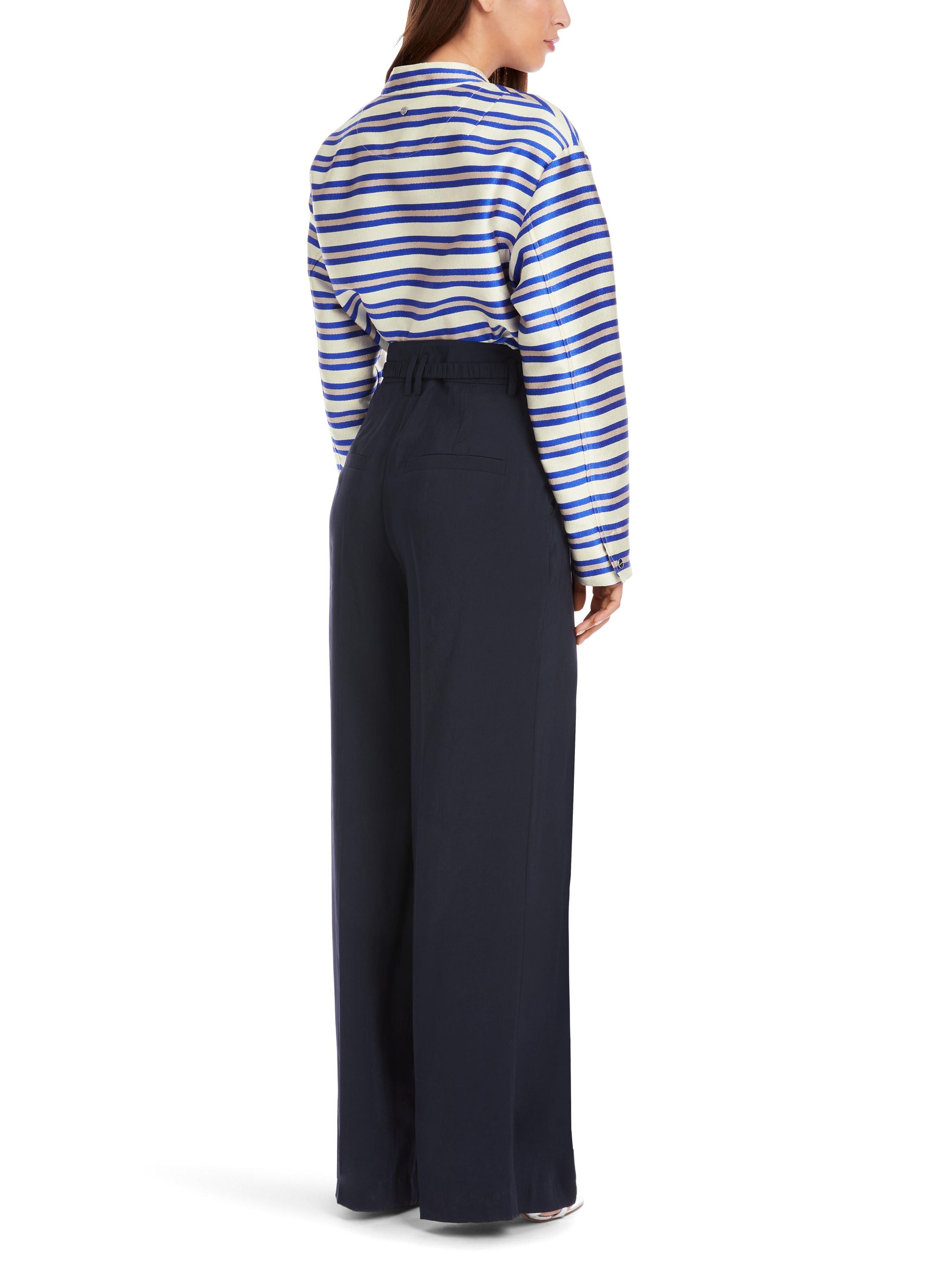 Bundfaltenhose WICHITA Wide Leg - 394 - Blau