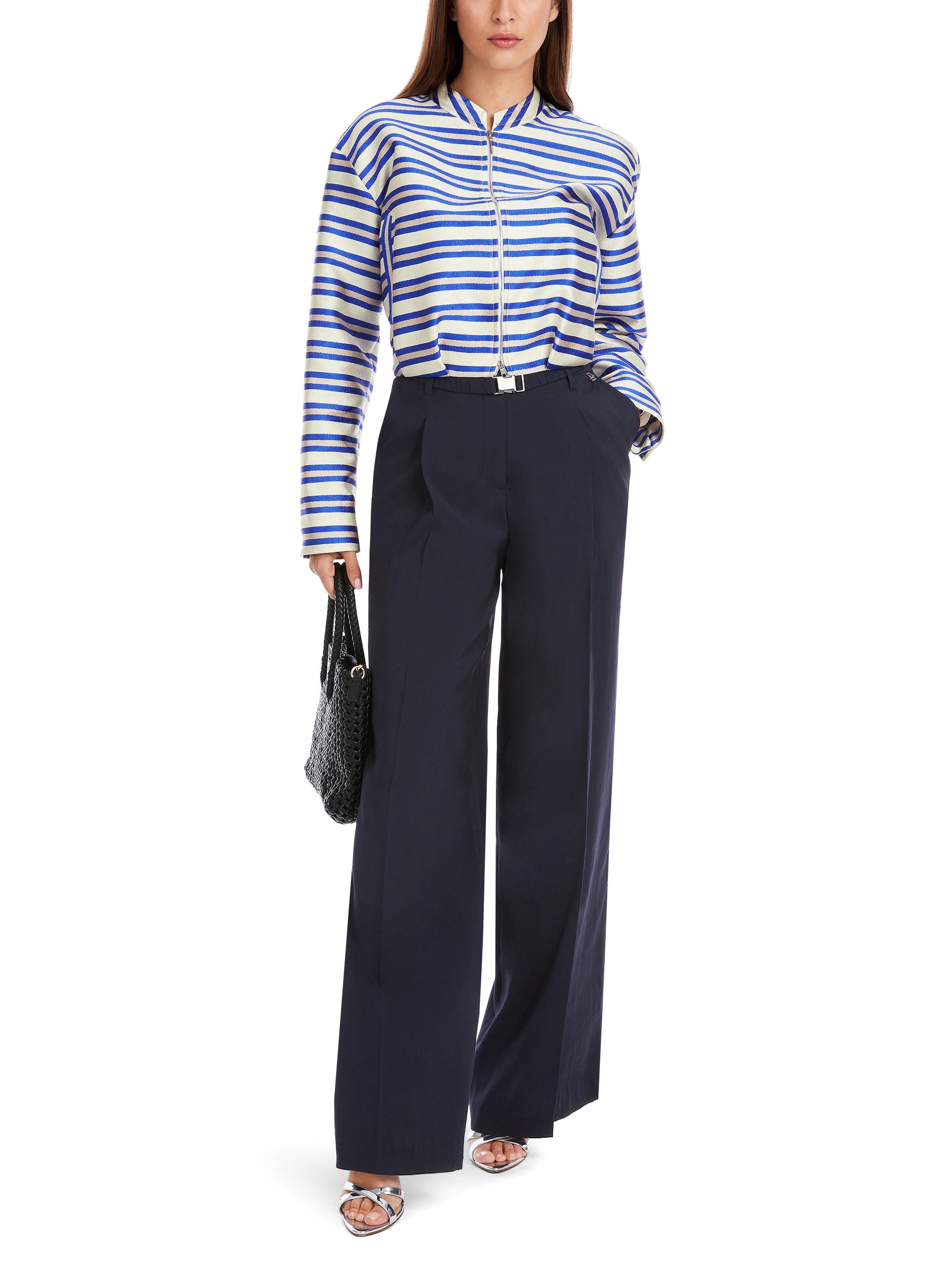 Bundfaltenhose WICHITA Wide Leg - 394 - Blau