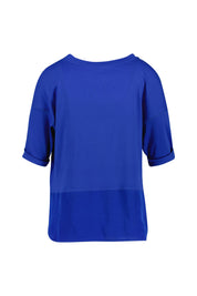 T-Shirt aus Baumwolle - 366 - Blau