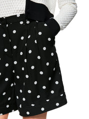 Shorts Relaxed Fit mit Polka Dots - 910 - Schwarz