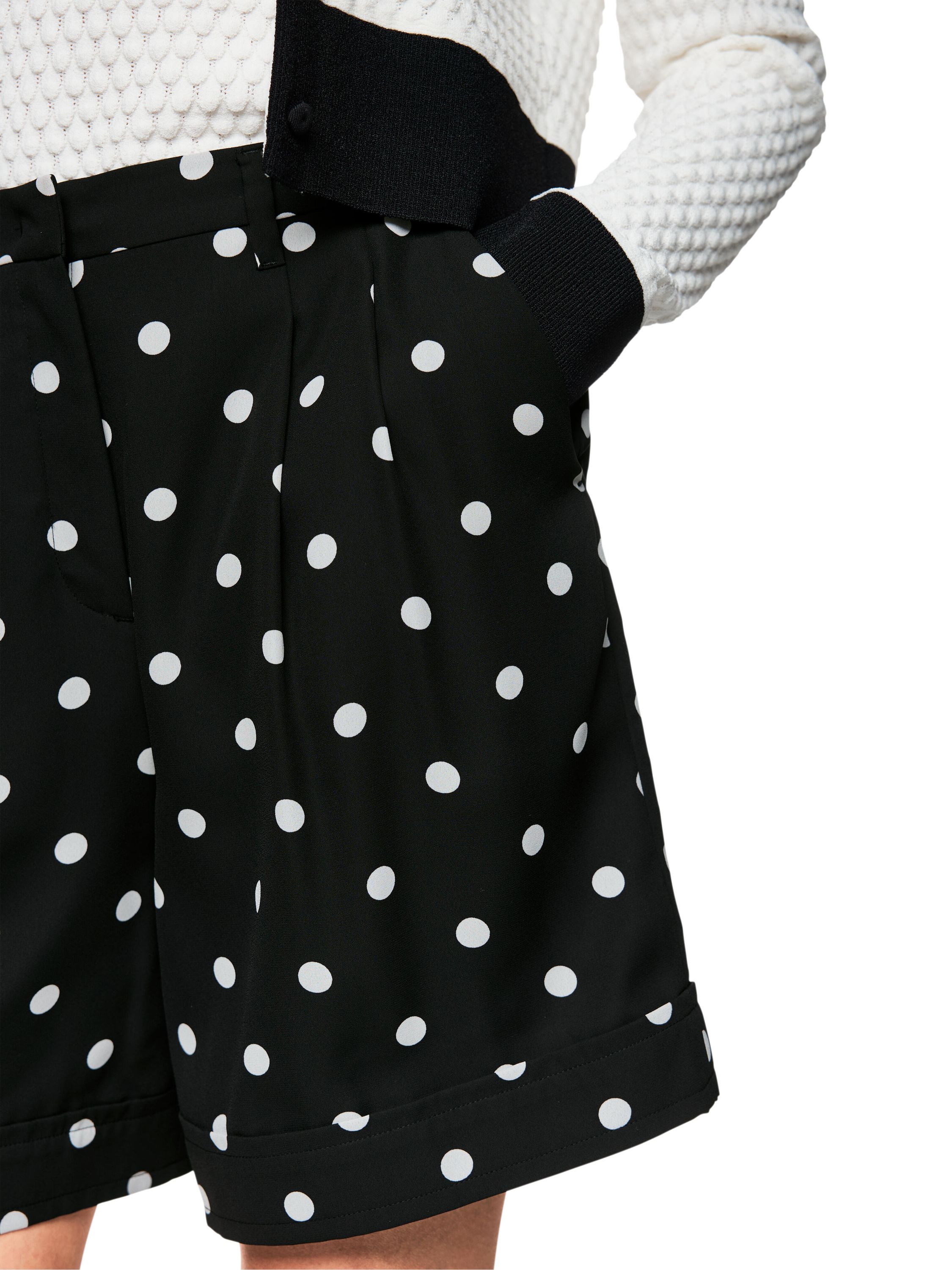 Shorts Relaxed Fit mit Polka Dots - 910 - Schwarz