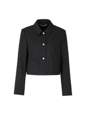 Blazerjacke mit Perlen-Knöpfe - 900 - Schwarz