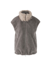 Weste aus Fun Fur - 836 - Grau