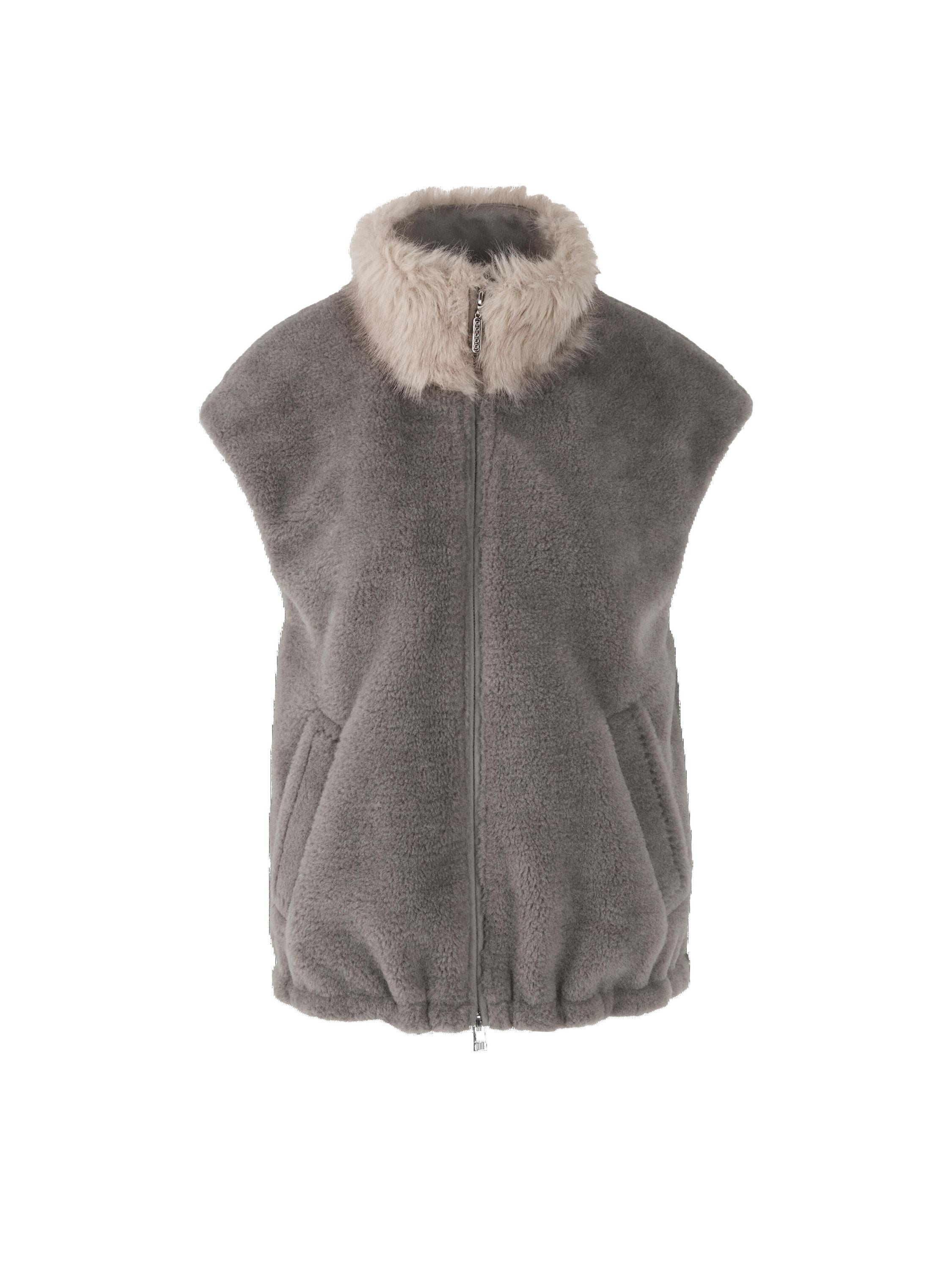 Weste aus Fun Fur - 836 - Grau