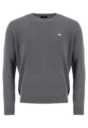 Feiner Strickpullover - 936-Steel - Grau