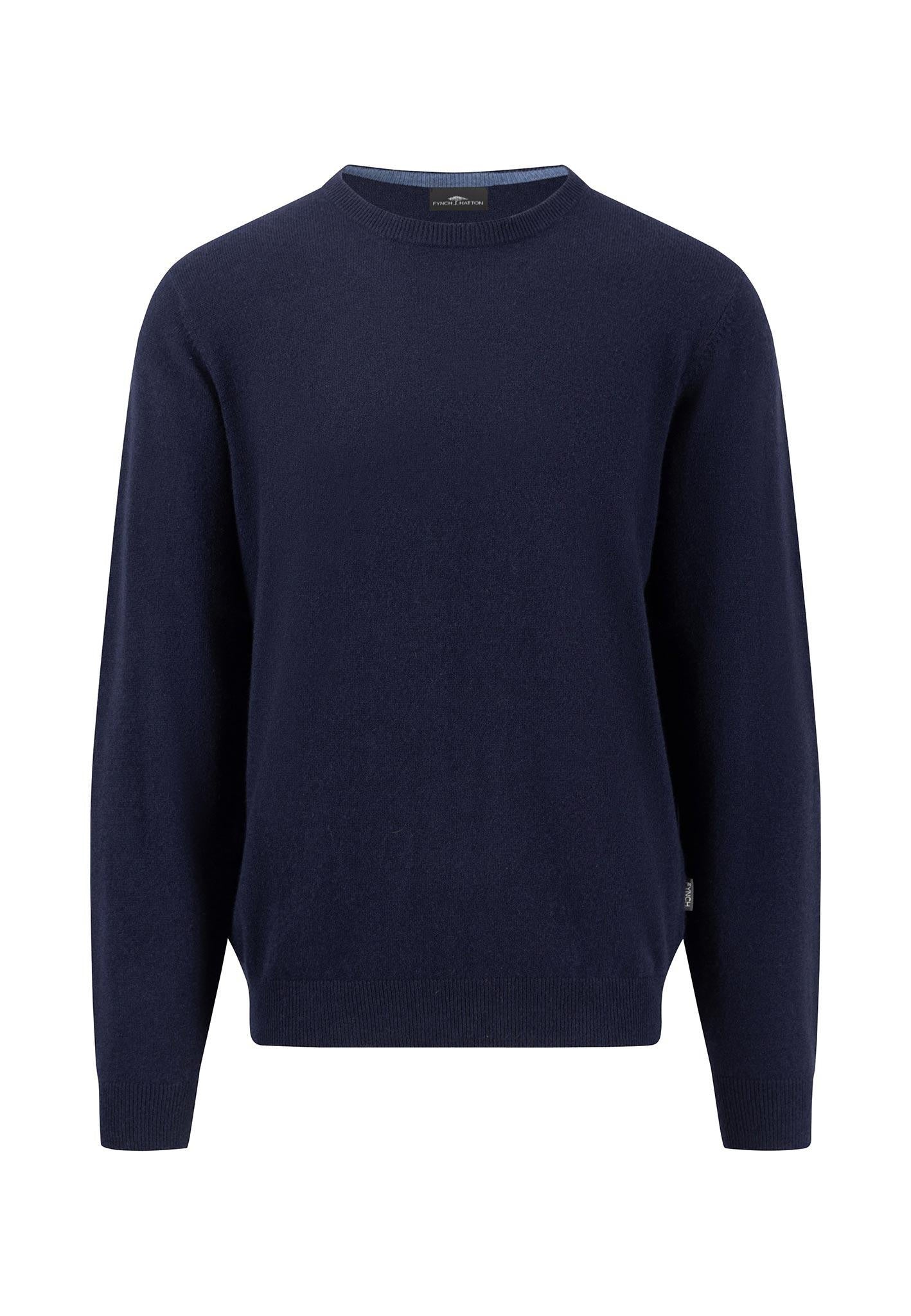 Pullover aus Kaschmir - 690-navy - Blau