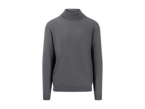 Rollkragenpullover aus Kaschmir - 936-steel - Grau