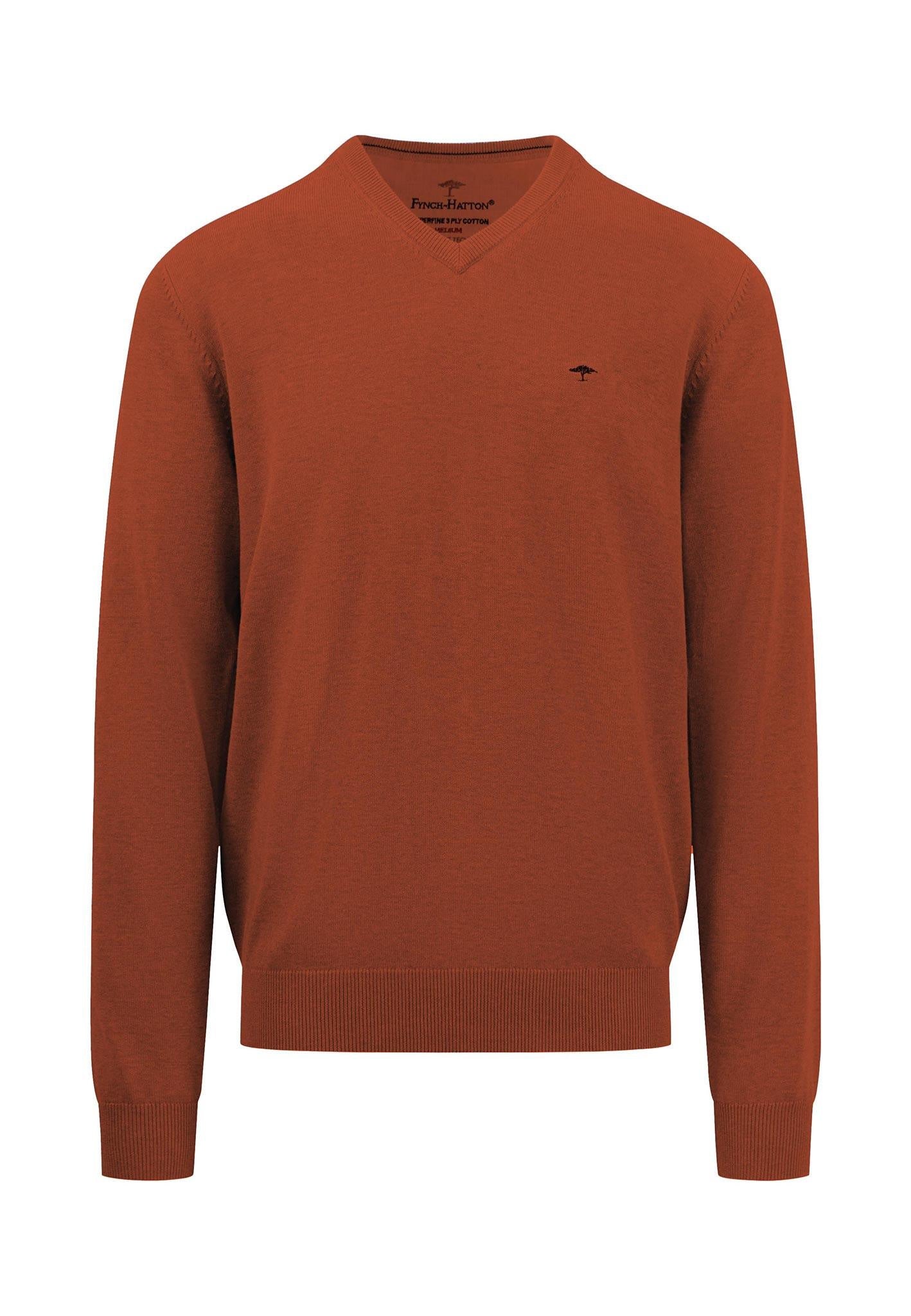 Baumwoll Pullover - 302-rust - Braun