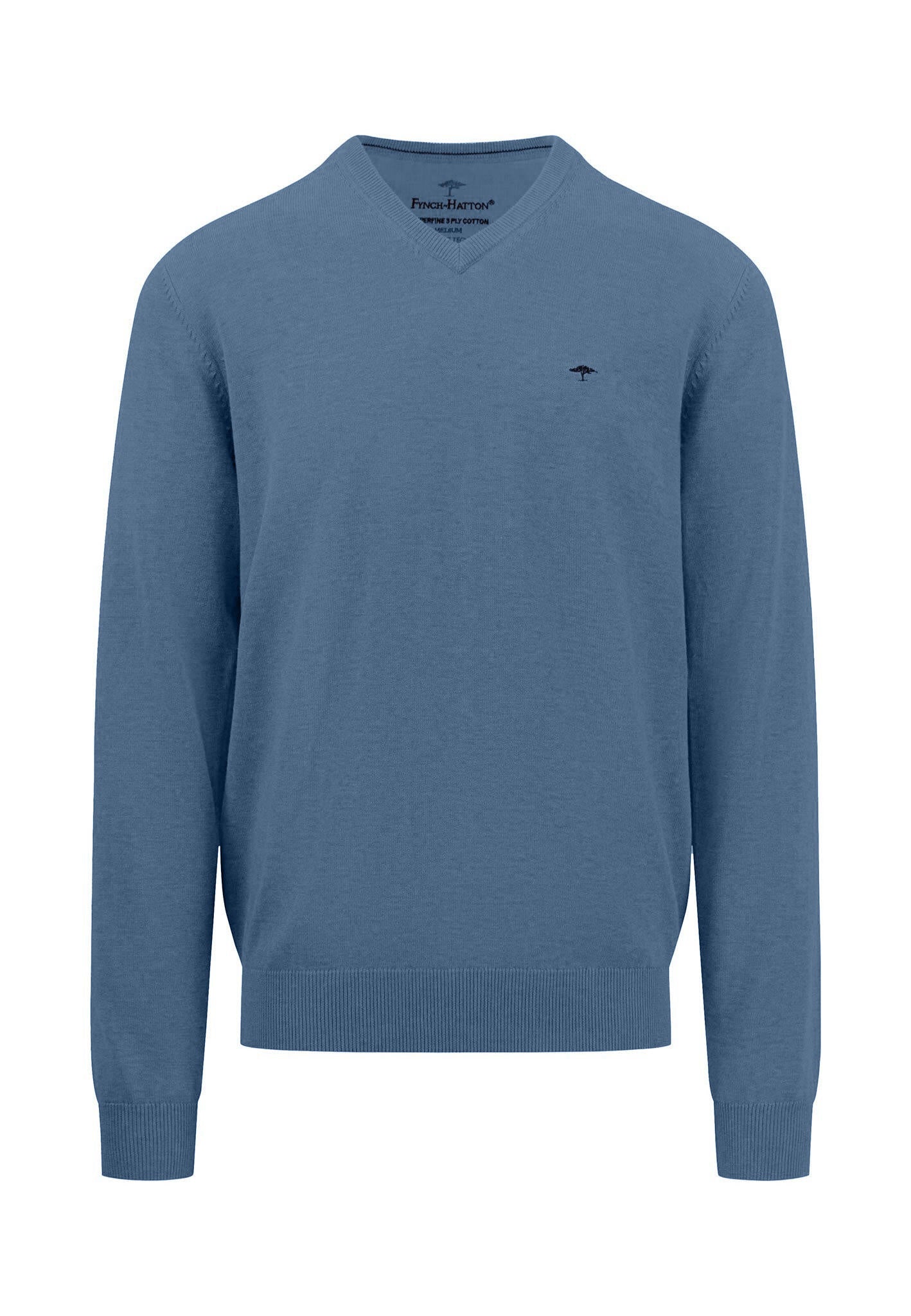 Baumwoll Pullover - 625-cloud blue - Blau