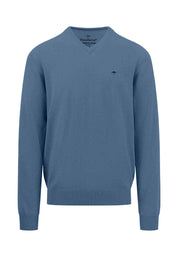 Baumwoll Pullover - 625-cloud blue - Blau