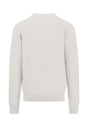 Baumwoll Pullover - 826-winter white - Grau