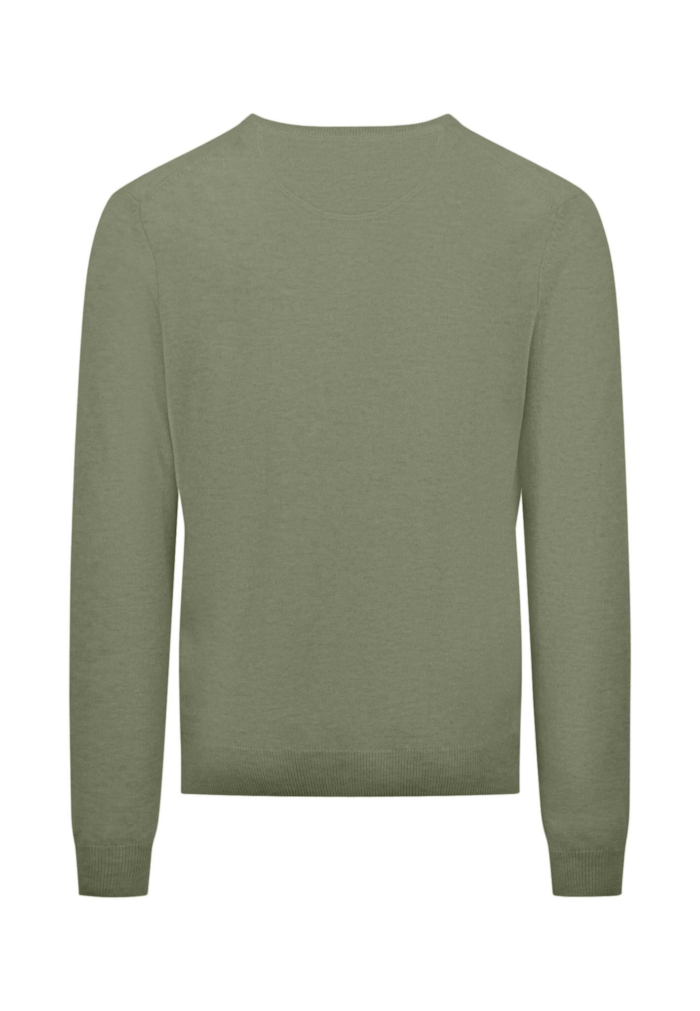 Strickpullover aus Wolle - 718-light khaki - Khaki